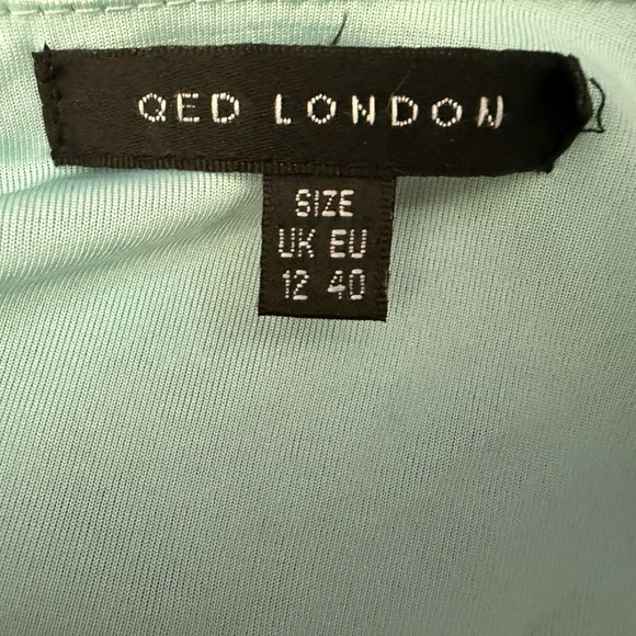 QED London Floral Dress - Mint and Pink spring summer wear sleeveless - Picture 5 of 5